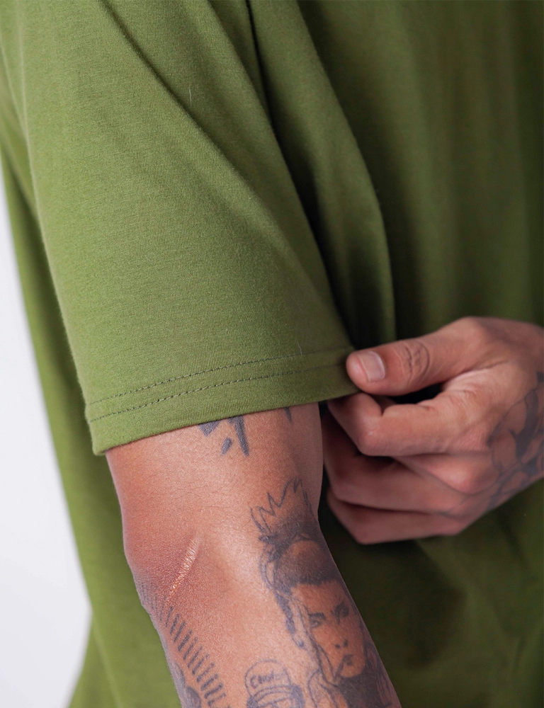 Camiseta Básica Oversized Verde