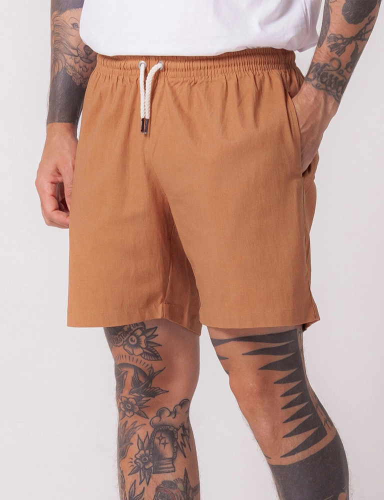Bermuda Walkshort Viscolinho Terracota